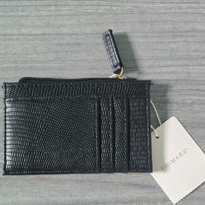 Primark Card Case W Zipper Pocket For Cash Coin NWT New W Tags Black